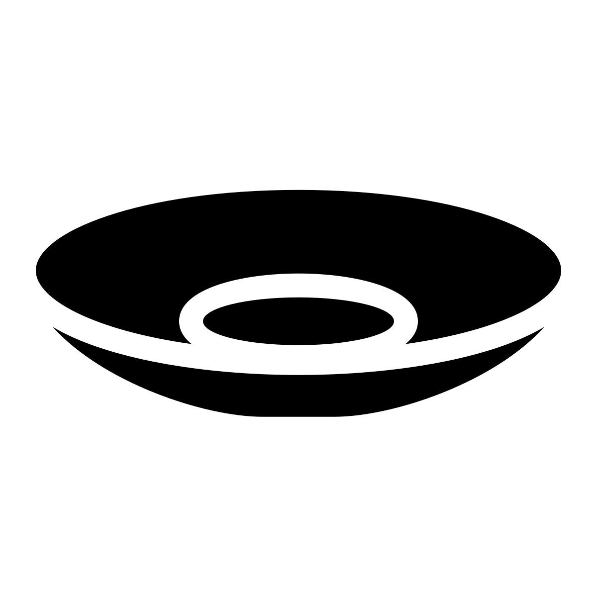 ios 17 filled style 받침 접시 icon