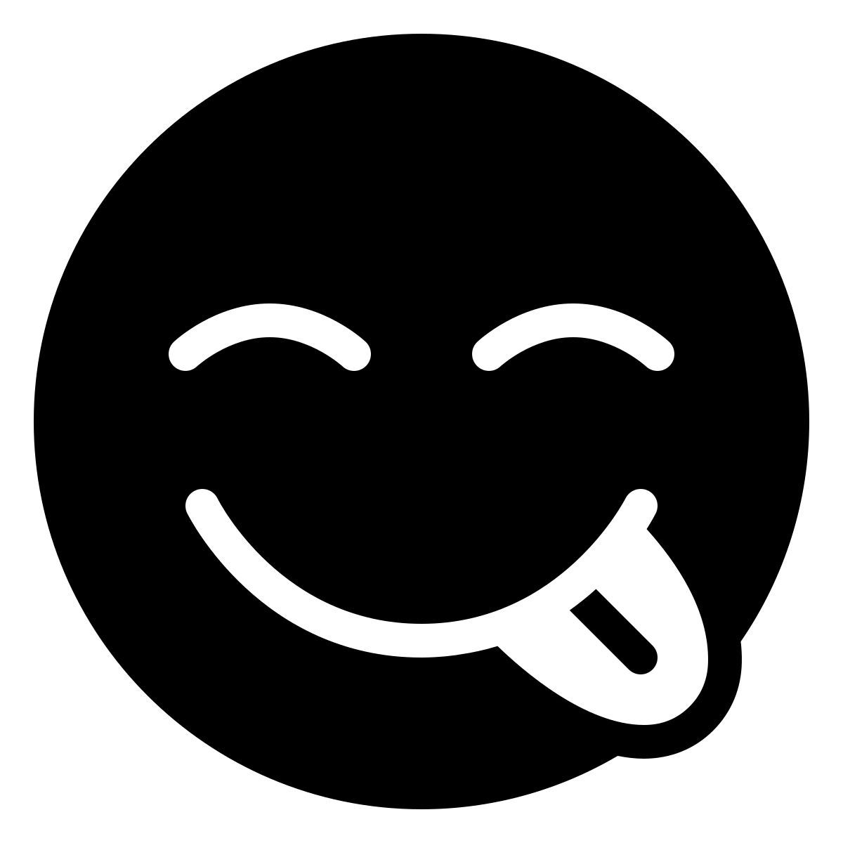 ios 17 filled style 品尝美味的食物 icon