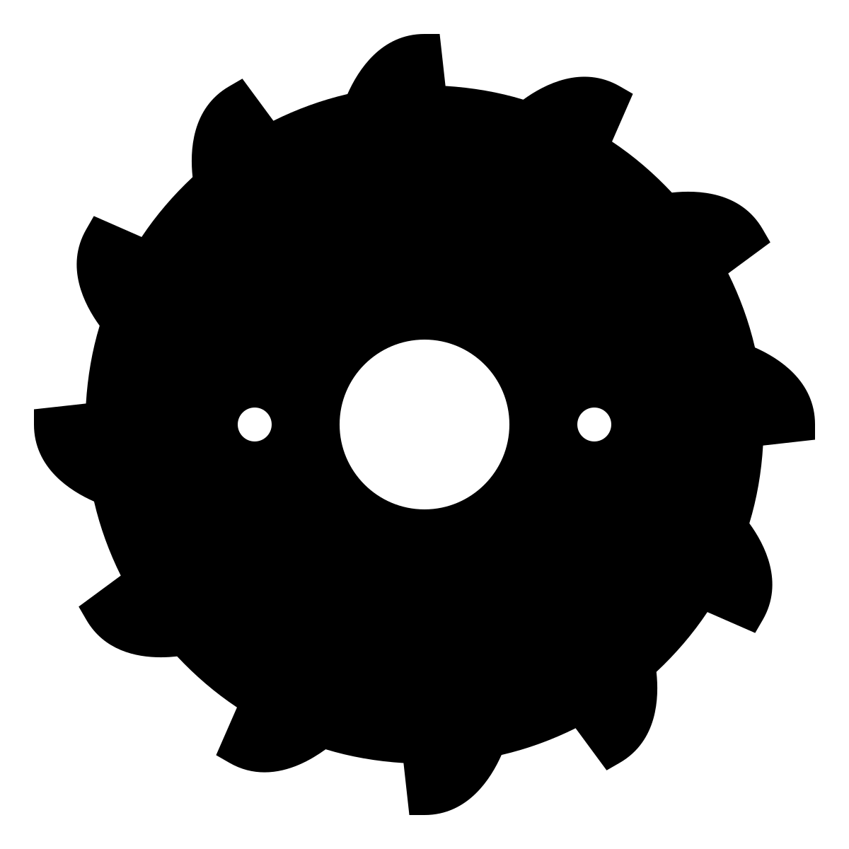 ios 17 filled style saw blade icon