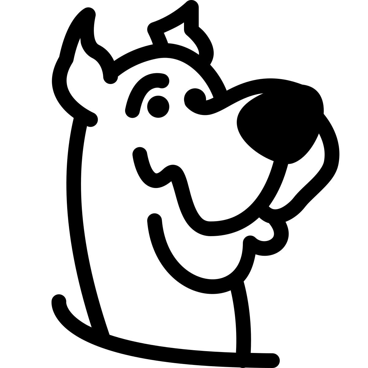 ios 17 filled style scooby doo icon