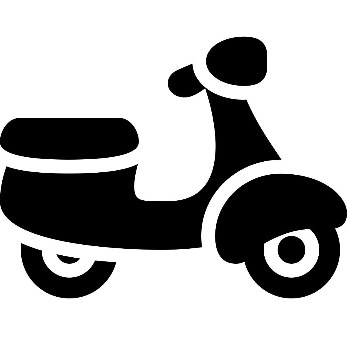 ios 17 filled style 스쿠터 icon