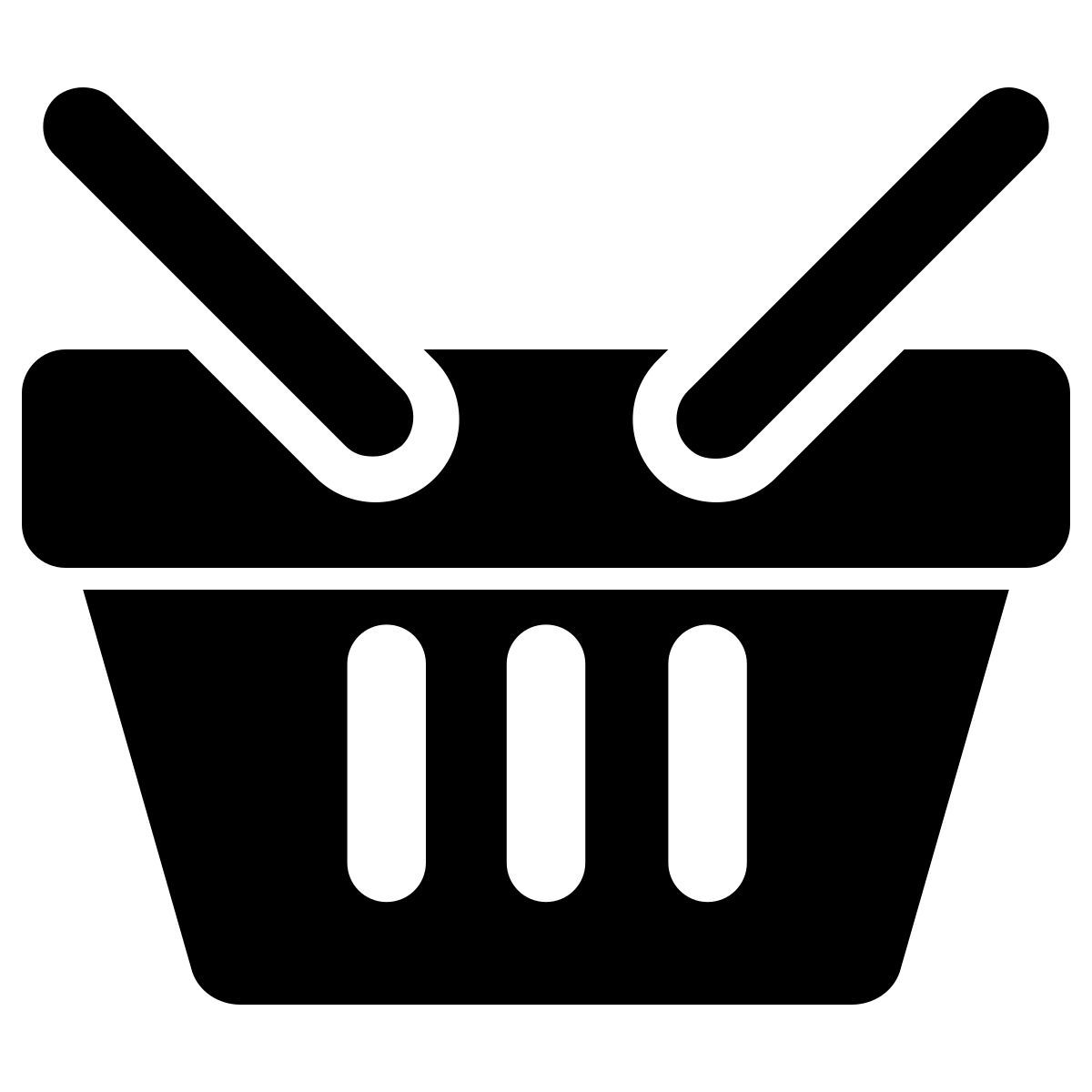 ios 17 filled style einkaufskorb icon