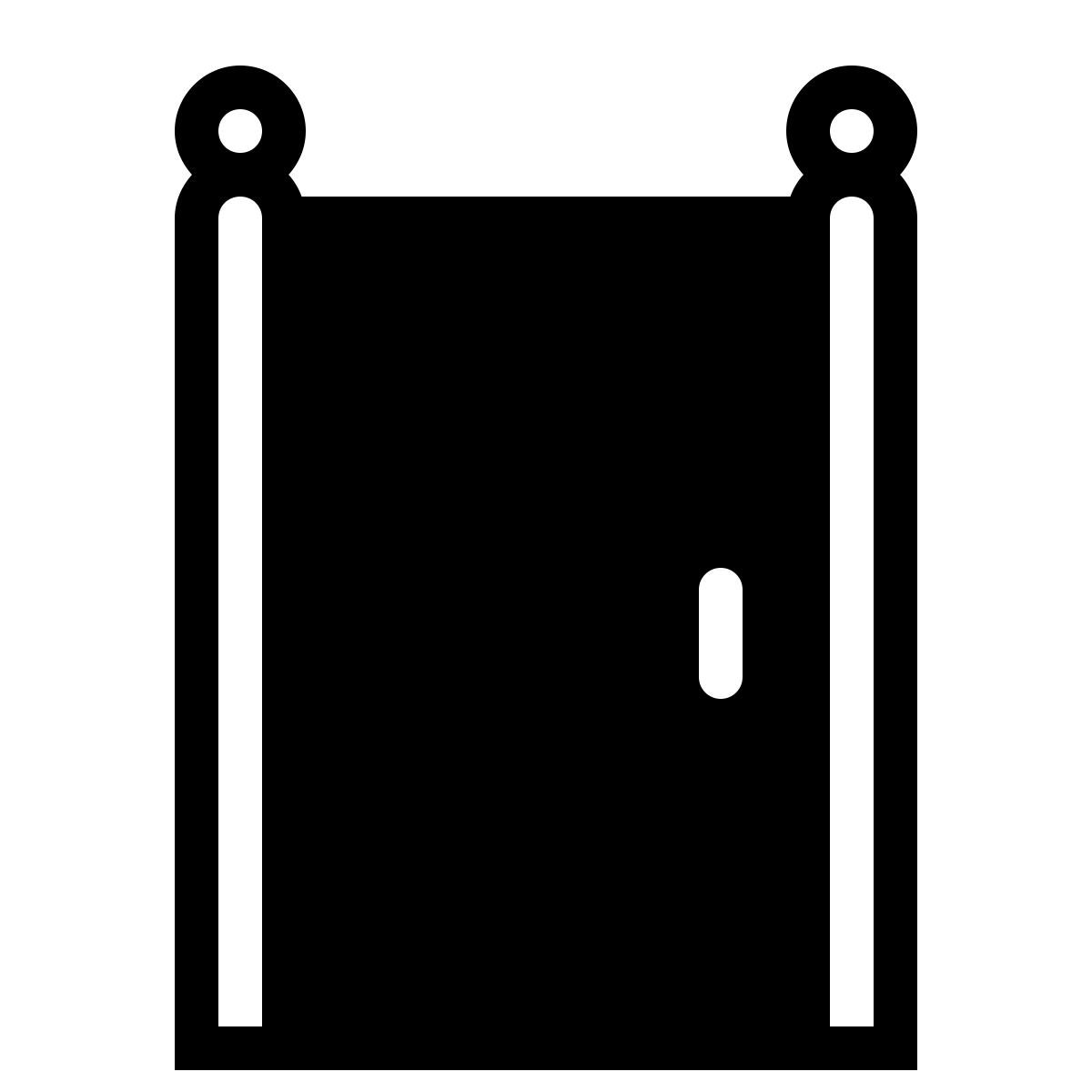 ios 17 filled style closed door icon