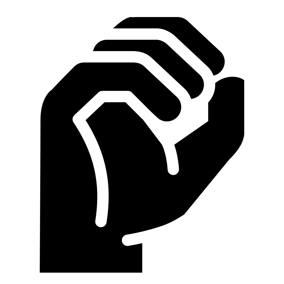 ios 17 filled style gebärdensprache o icon