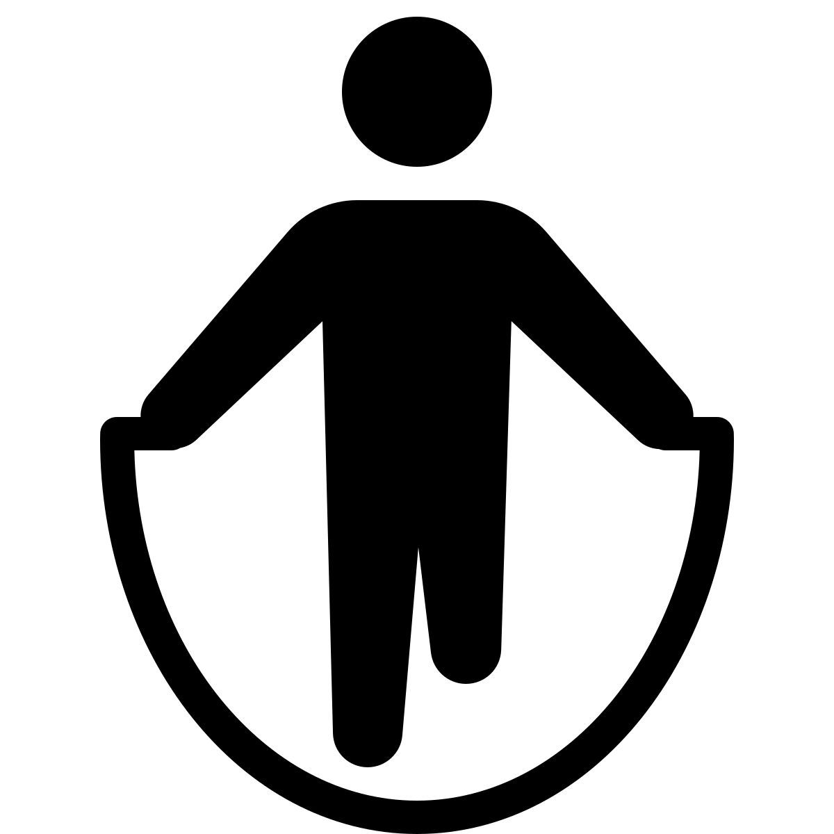 ios 17 filled style 줄넘기 icon