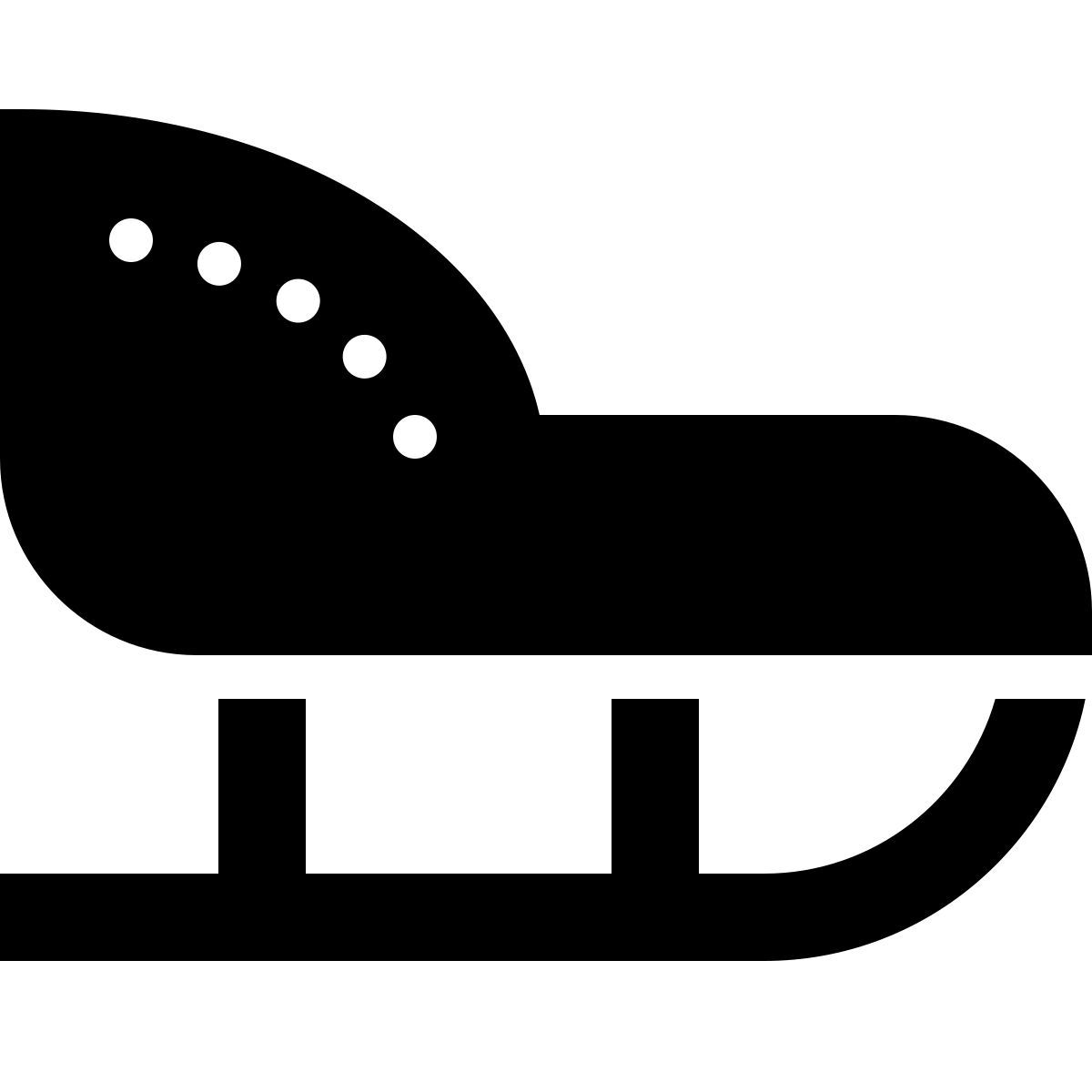 ios 17 filled style trenó icon