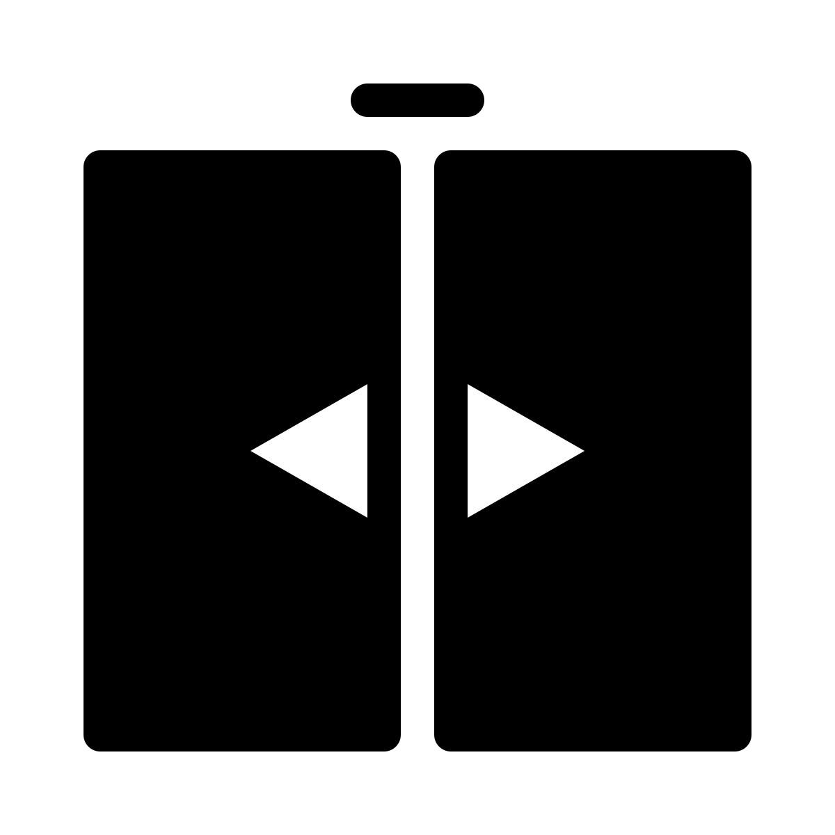 ios 17 filled style 미닫이 문 icon