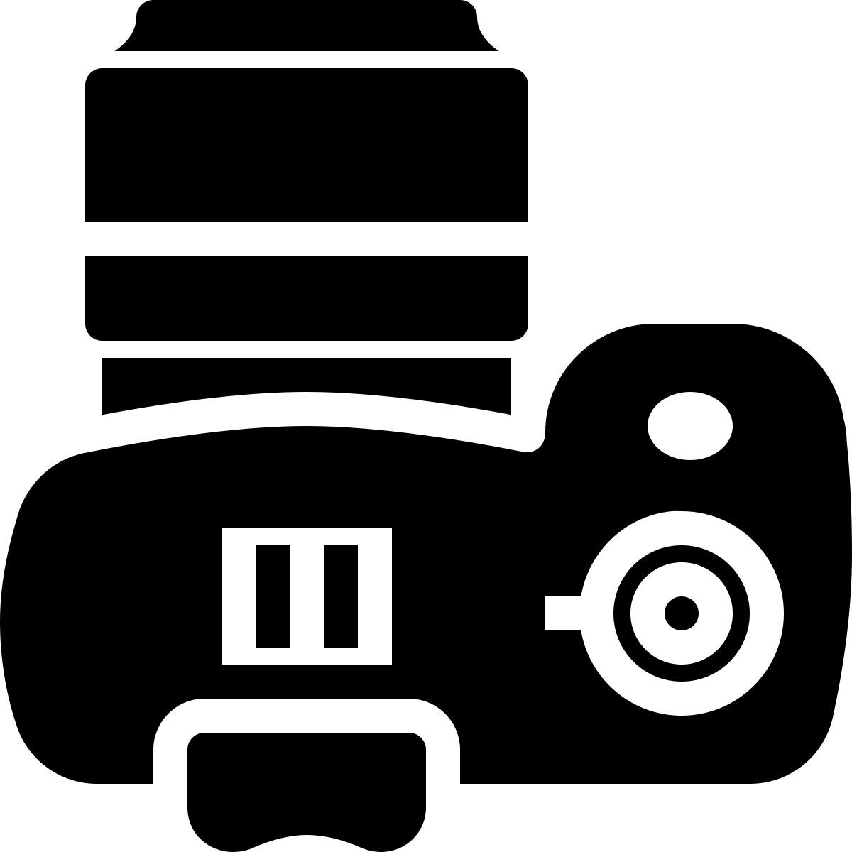 ios 17 filled style slr lente grande icon