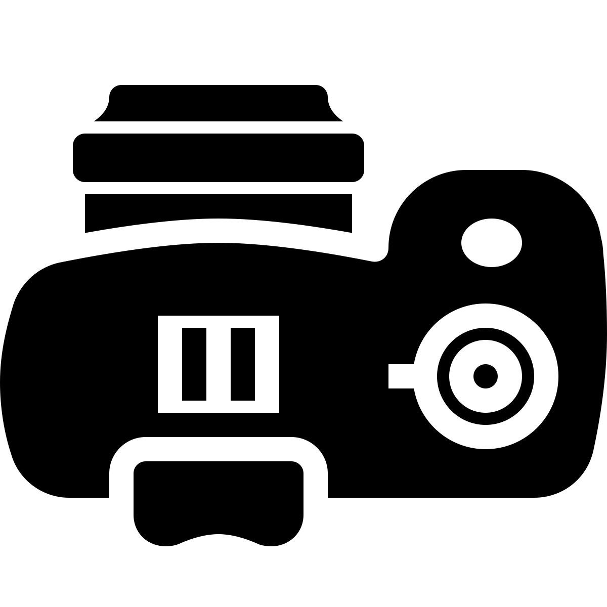 ios 17 filled style slr pequeña lente icon