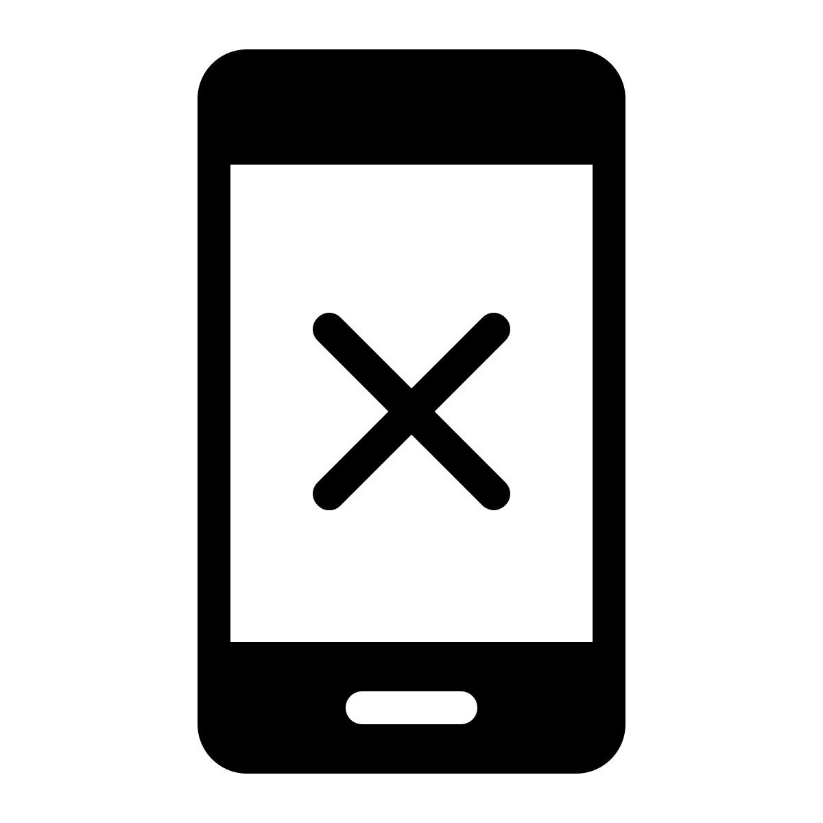 ios 17 filled style 스마트 폰 decilne icon