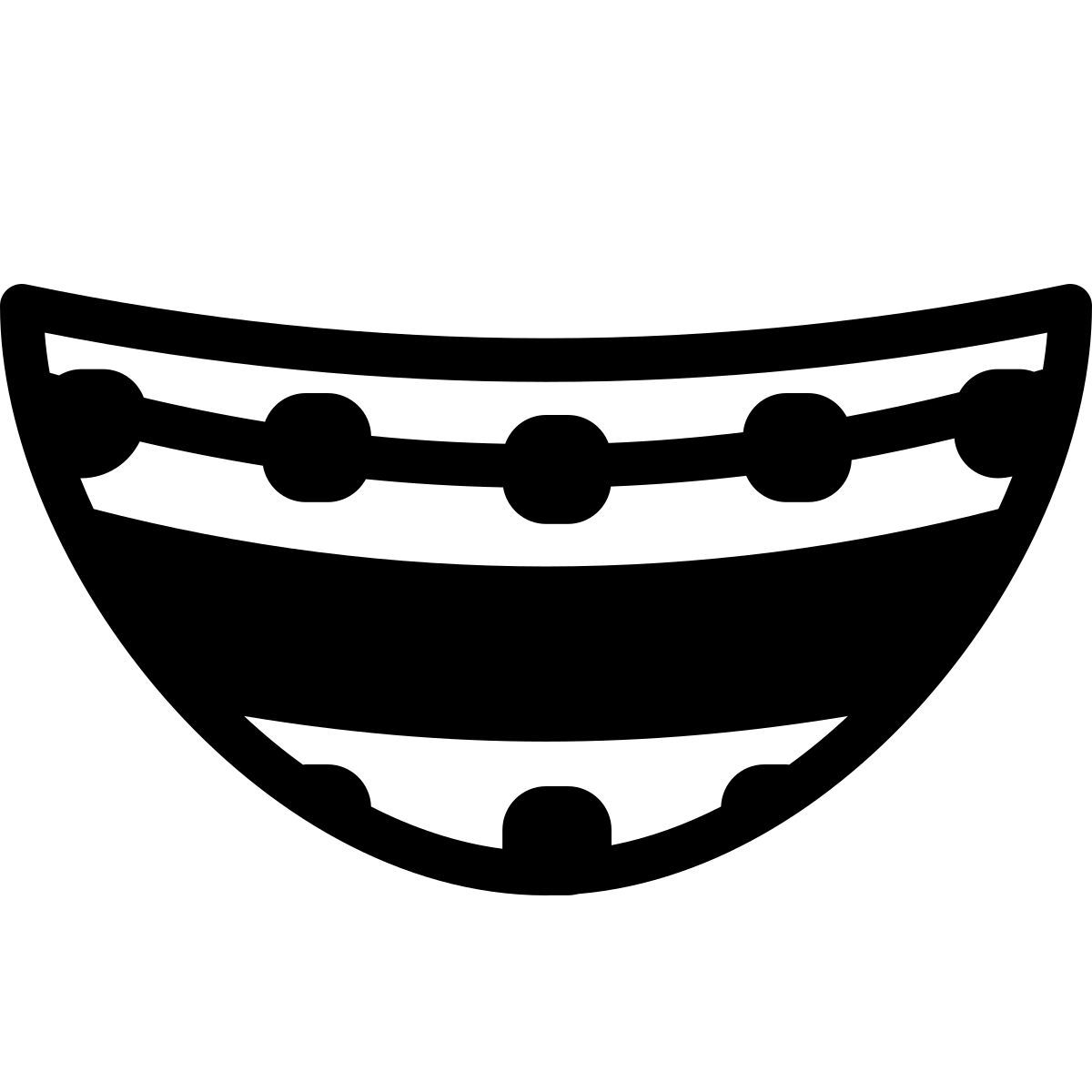 ios 17 filled style 带着牙套微笑 icon