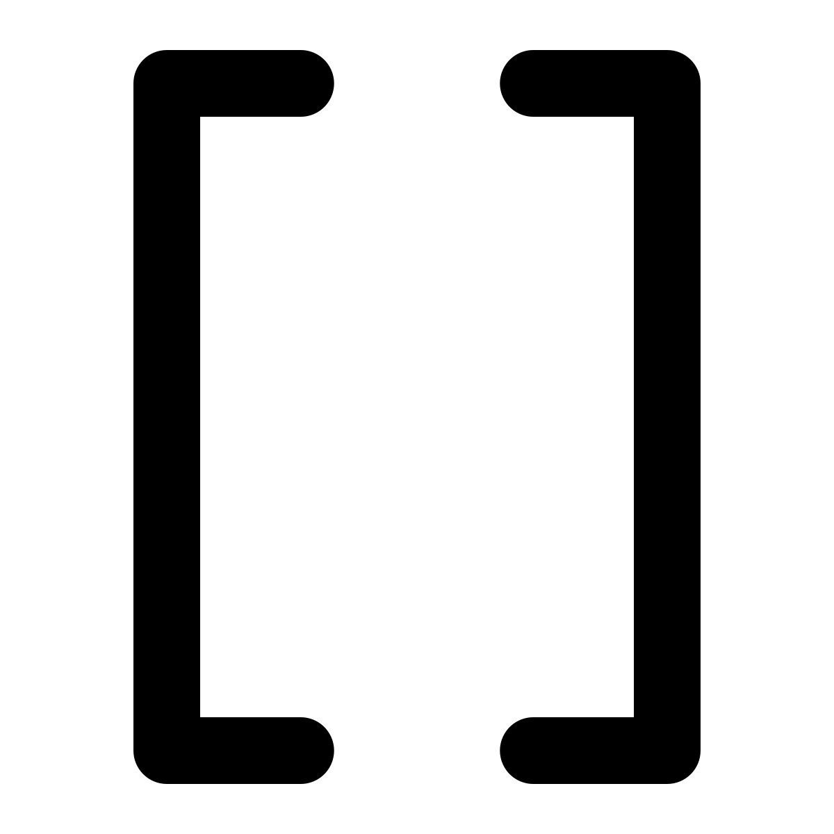 ios 17 filled style 대괄호 icon