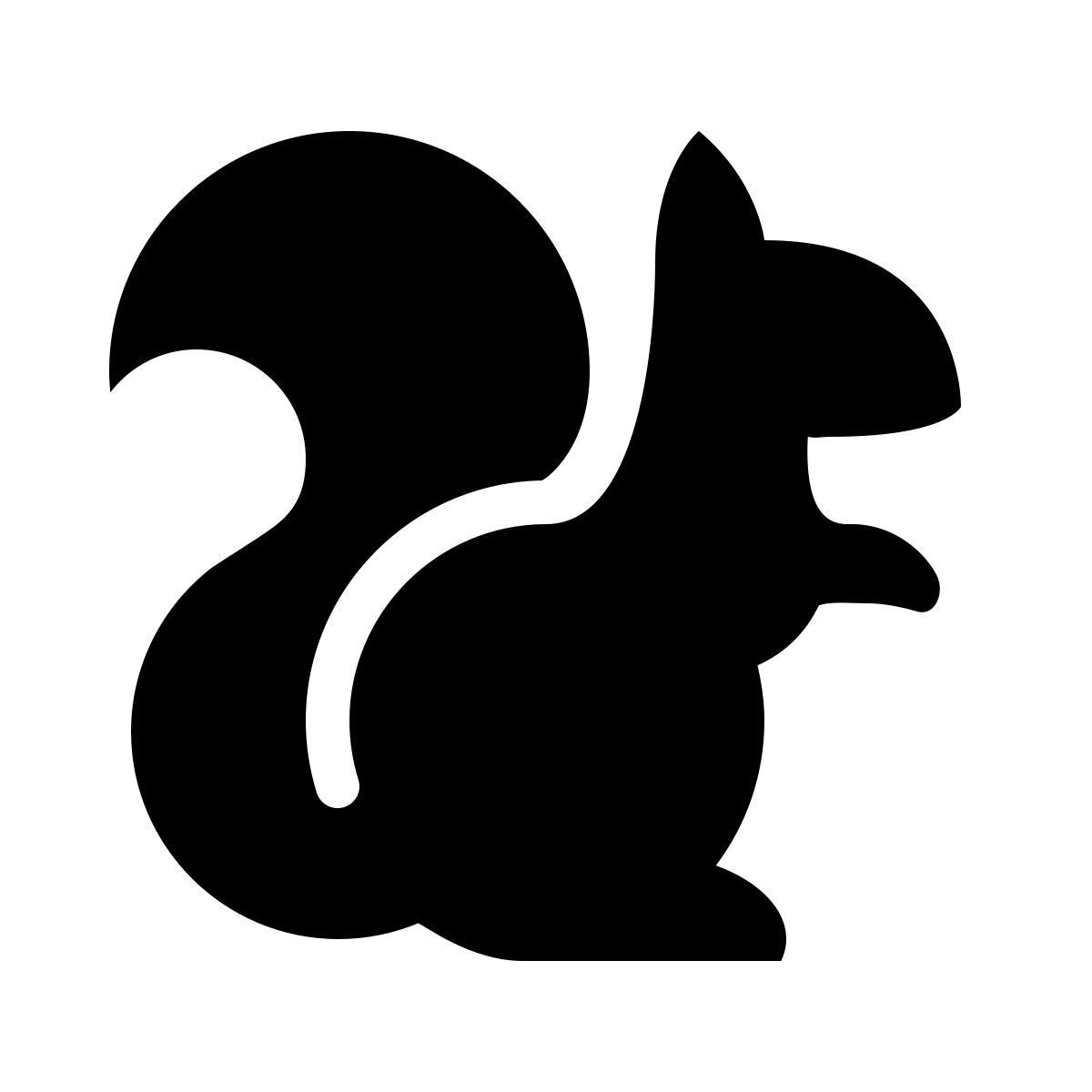 ios 17 filled style squirrel icon
