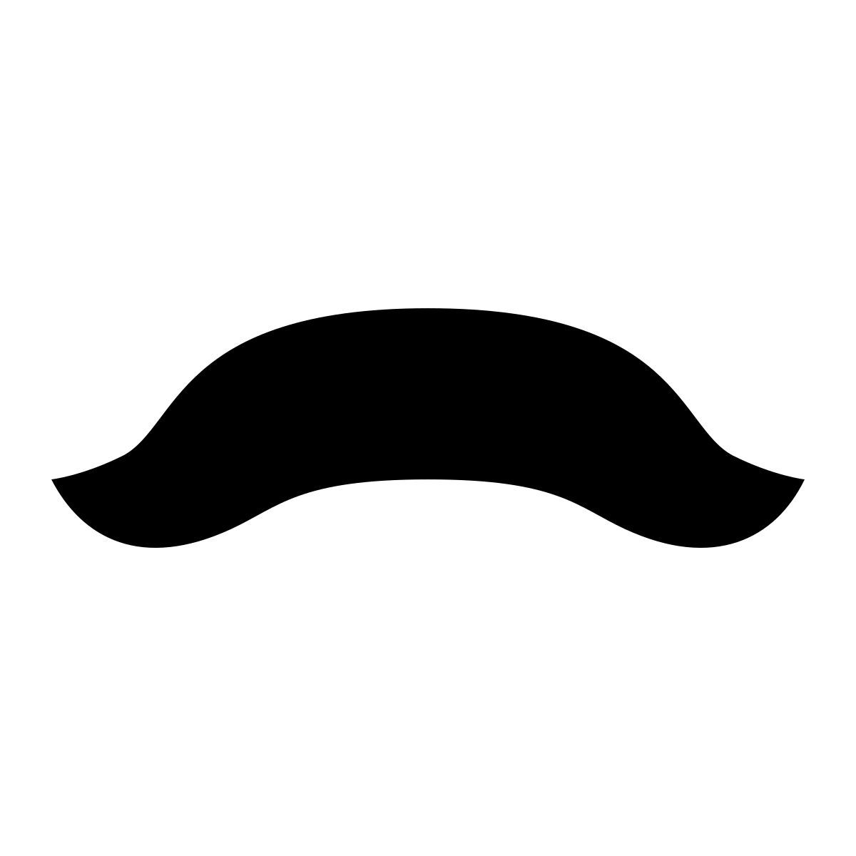 ios 17 filled style moustache de staline icon