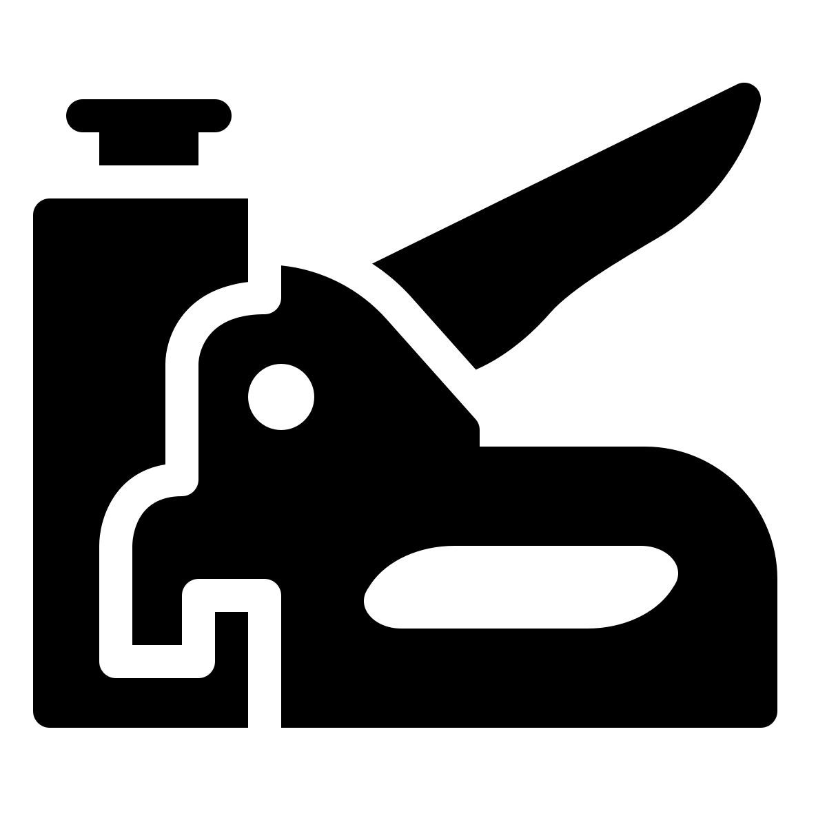 ios 17 filled style 钉枪 icon