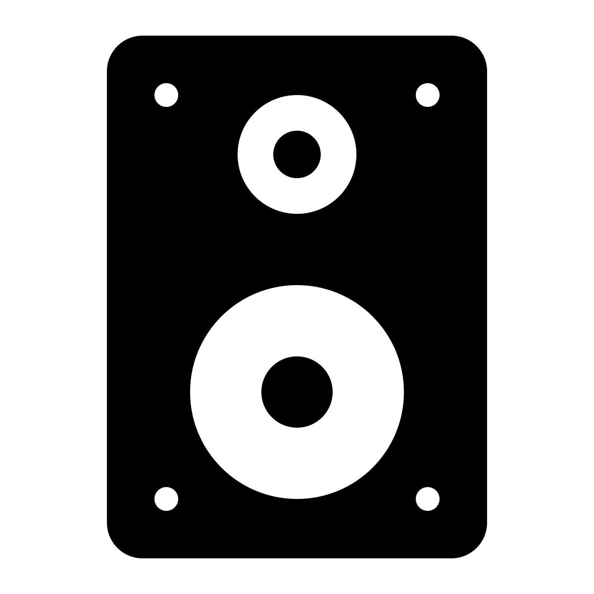 ios 17 filled style 重低音扬声器 icon