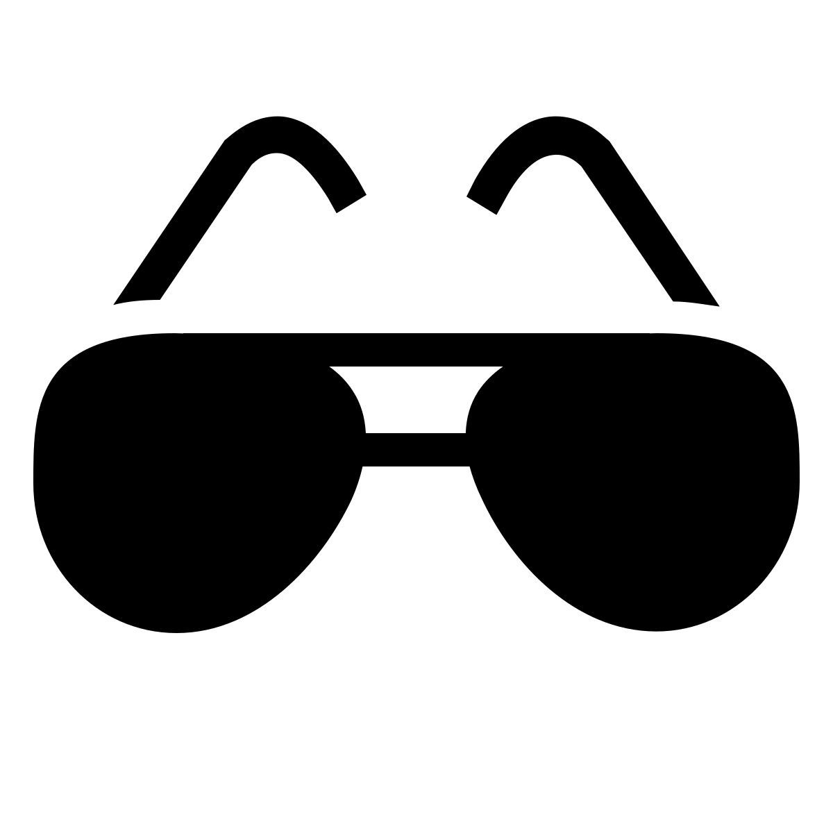 ios 17 filled style gafas de sol icon