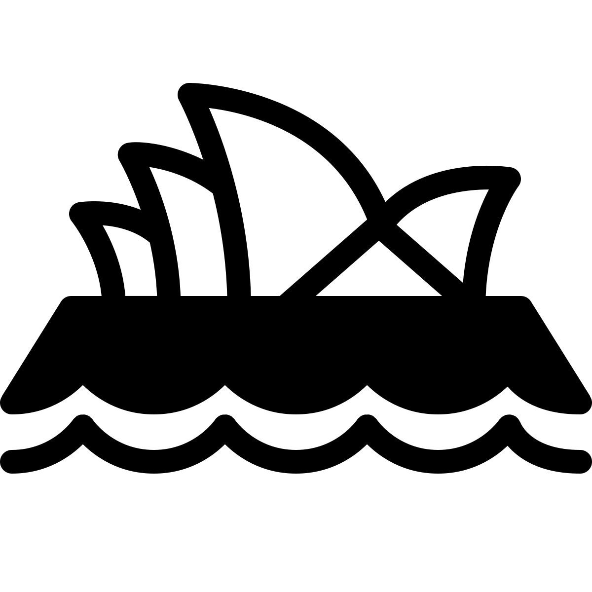 ios 17 filled style opernhaus in sydney icon