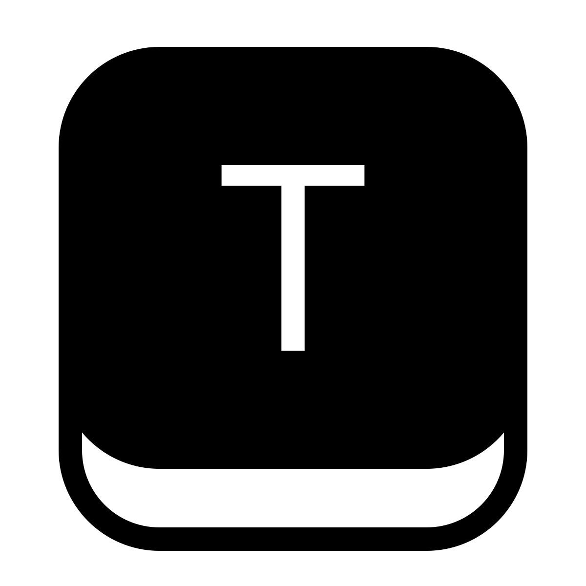 ios 17 filled style t taste icon