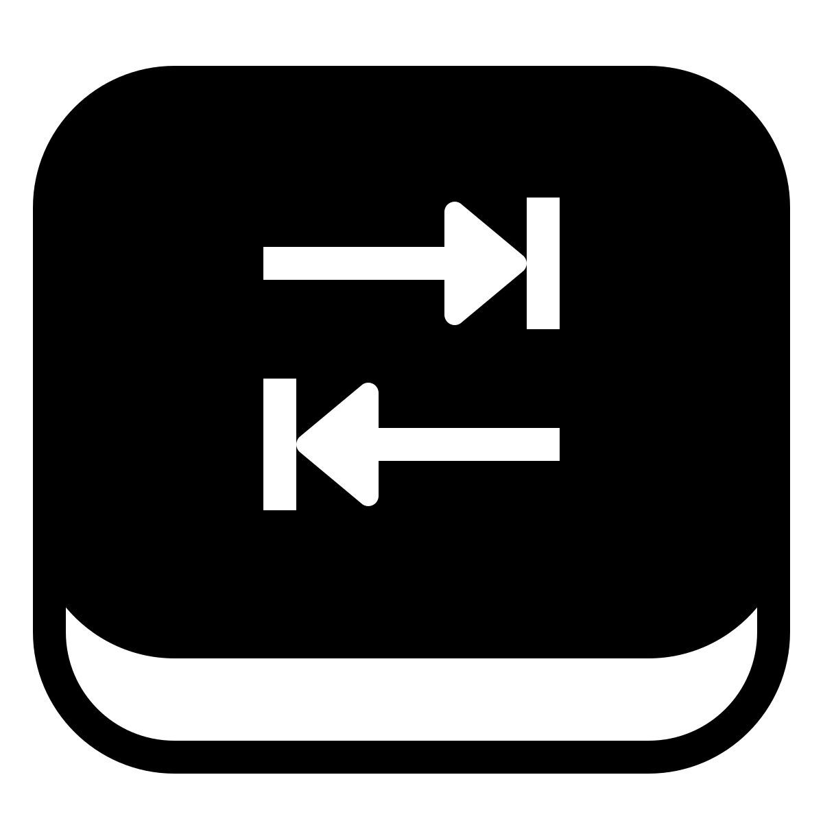 ios 17 filled style tab key icon