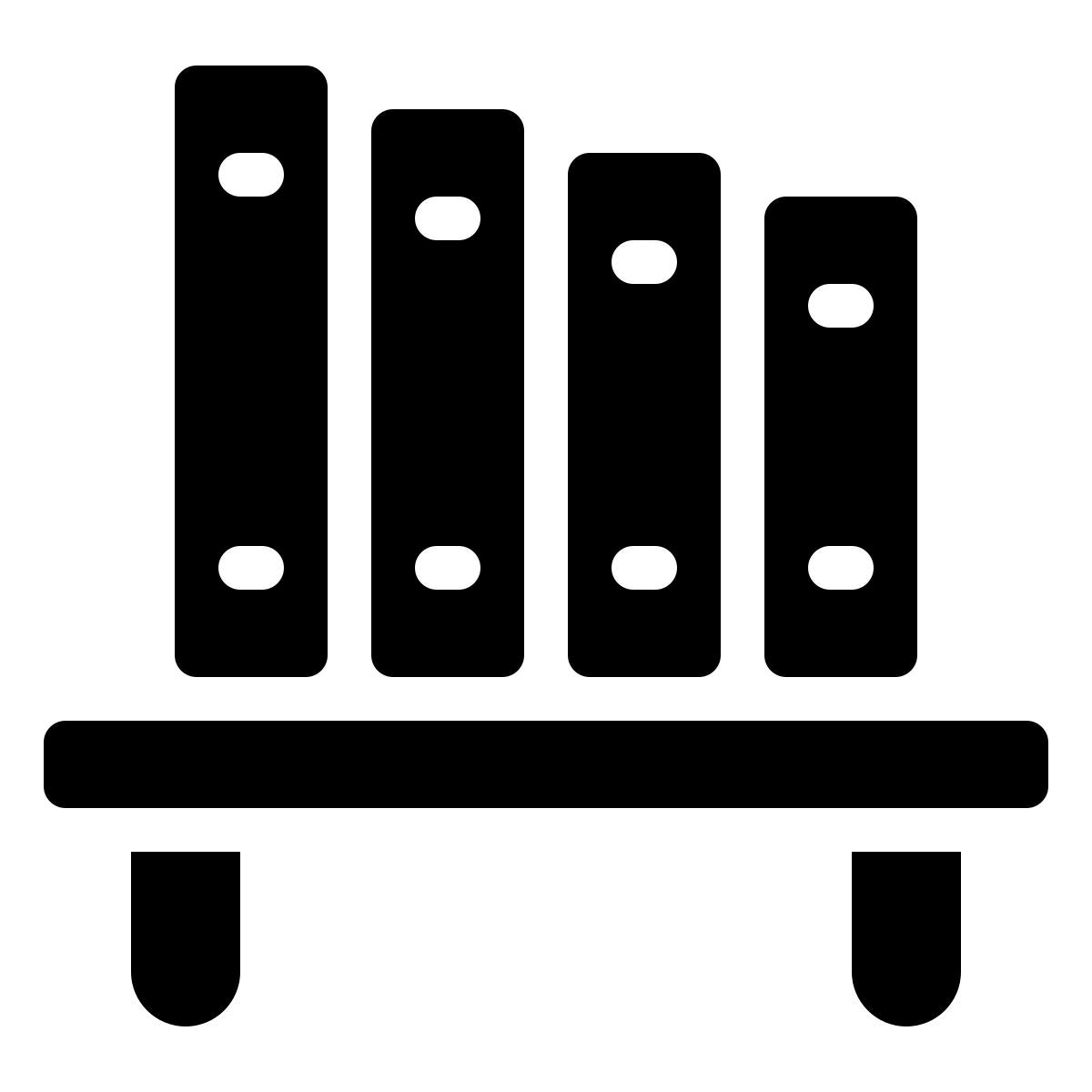 ios 17 filled style étagère bien rangée icon