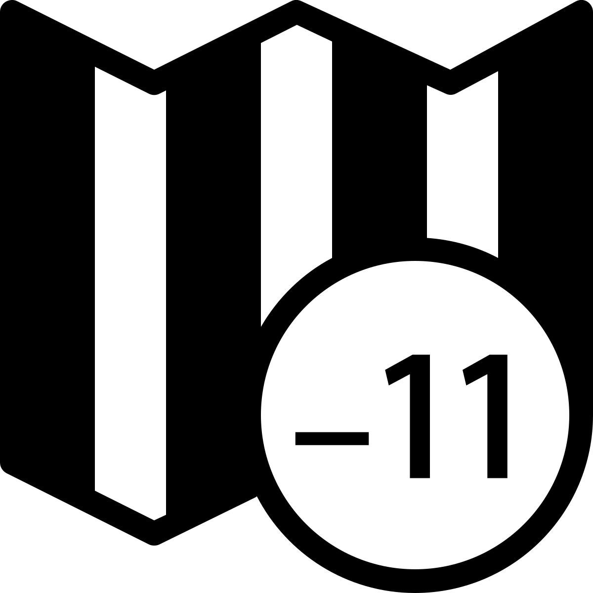 ios 17 filled style timezone  11 icon