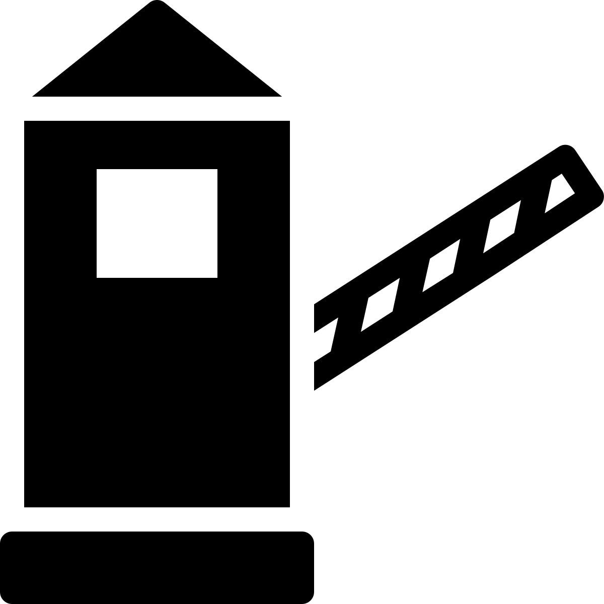 ios 17 filled style casello autostradale icon