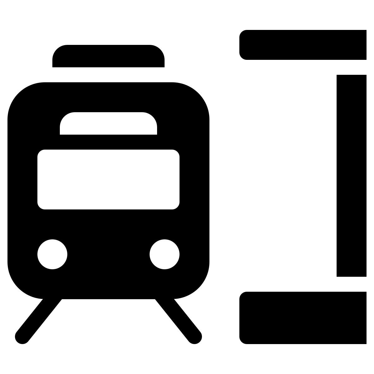 ios 17 filled style estación de tren icon