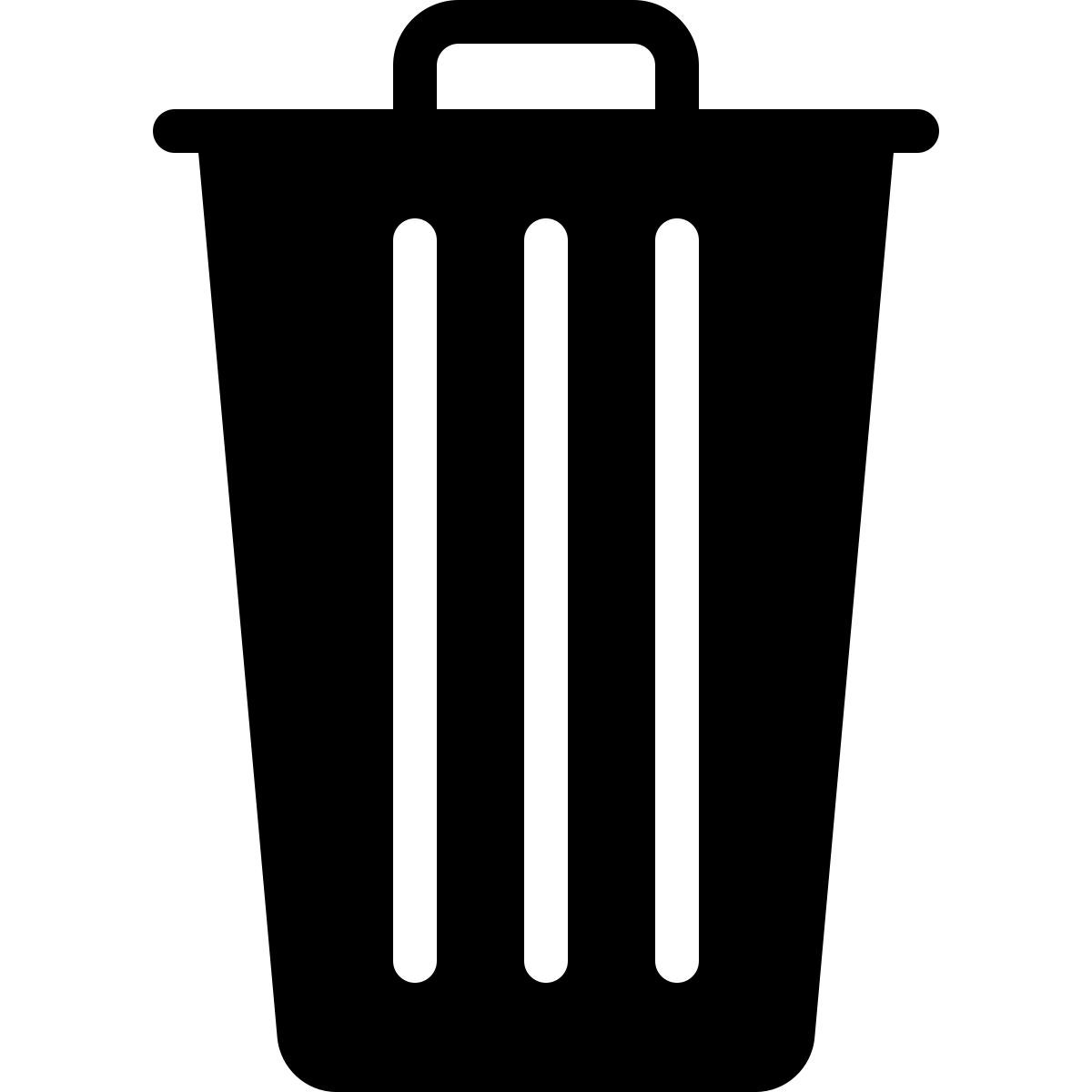 ios 17 filled style cestino icon