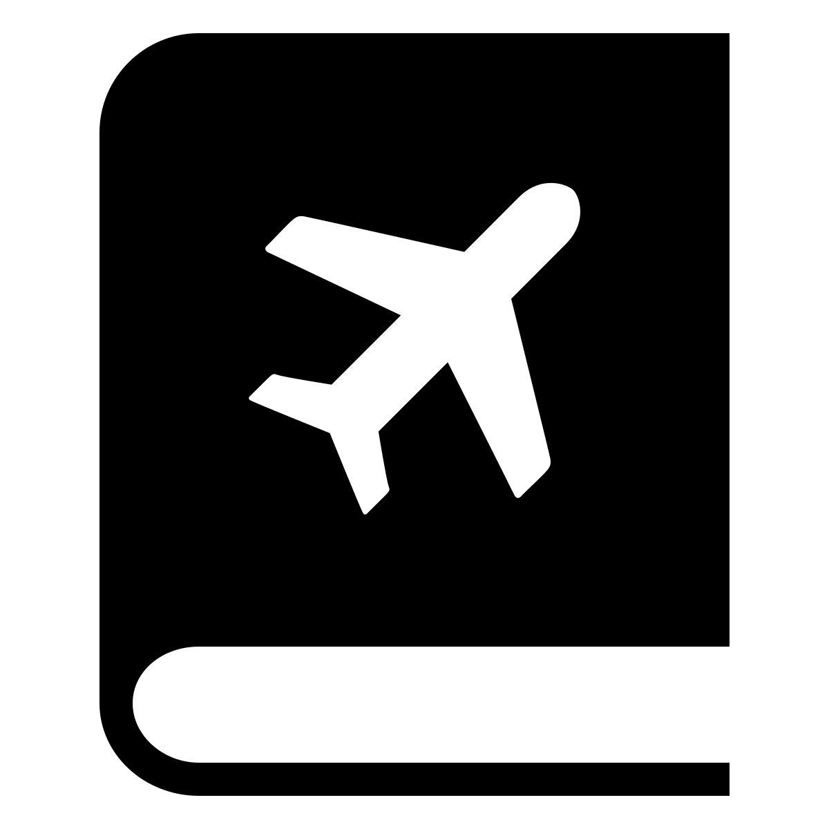 ios 17 filled style trave diary icon