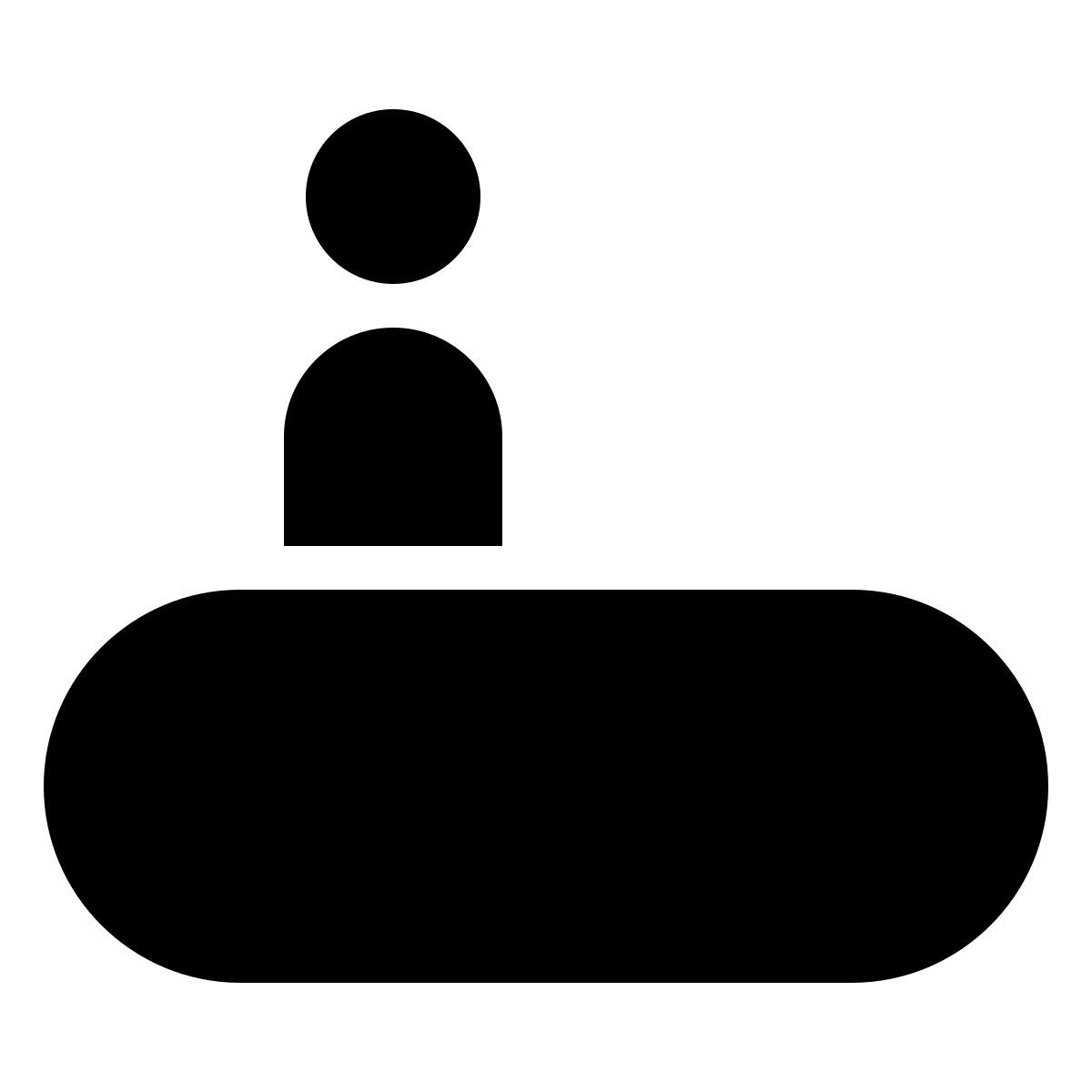 ios 17 filled style 人行道 icon