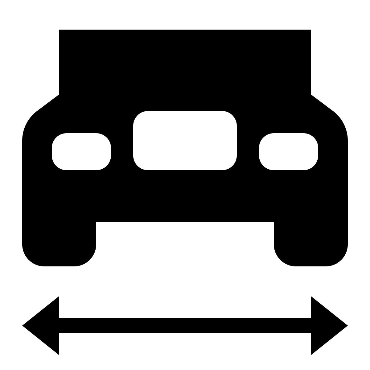 ios 17 filled style largura do caminhão icon