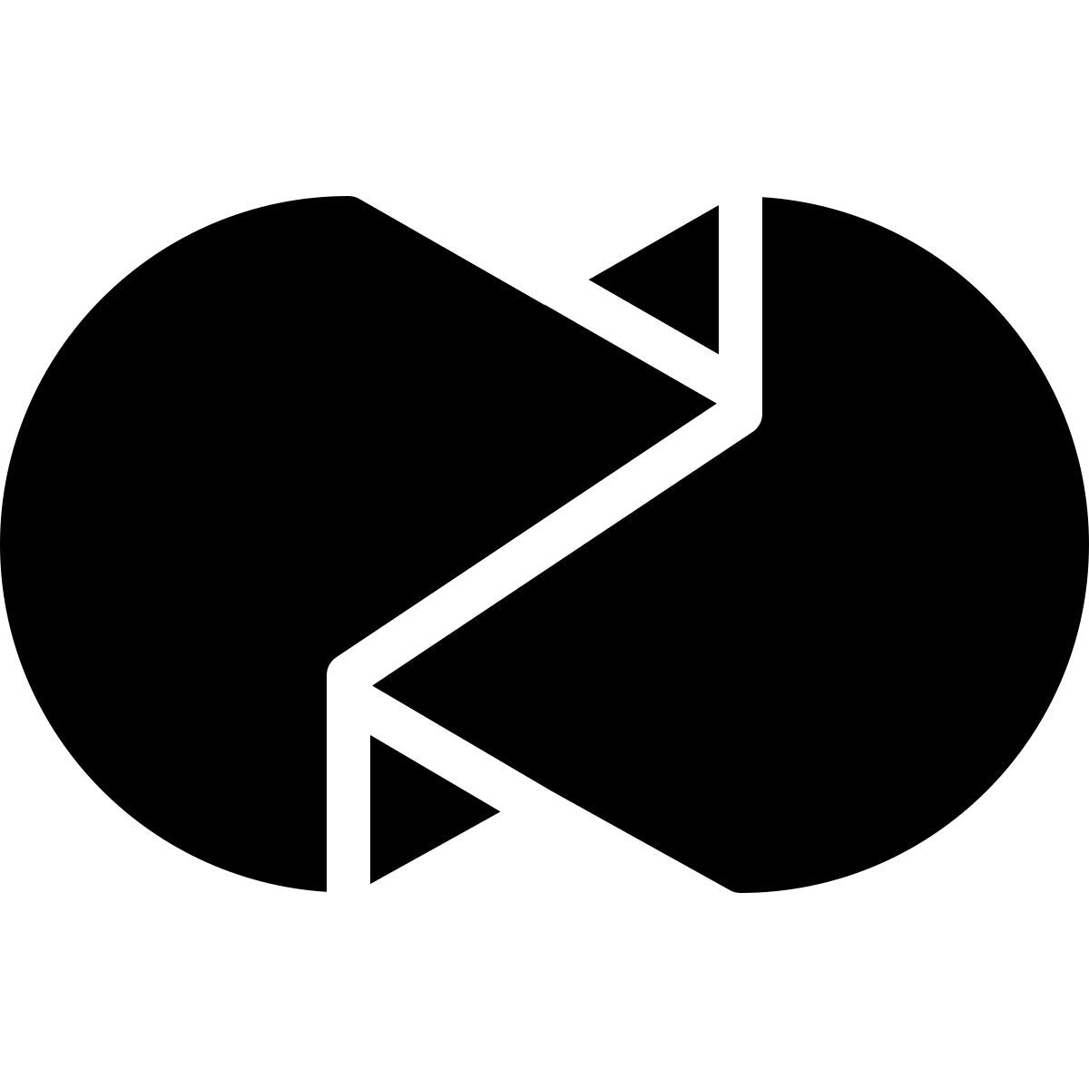 ios 17 filled style desplegar icon