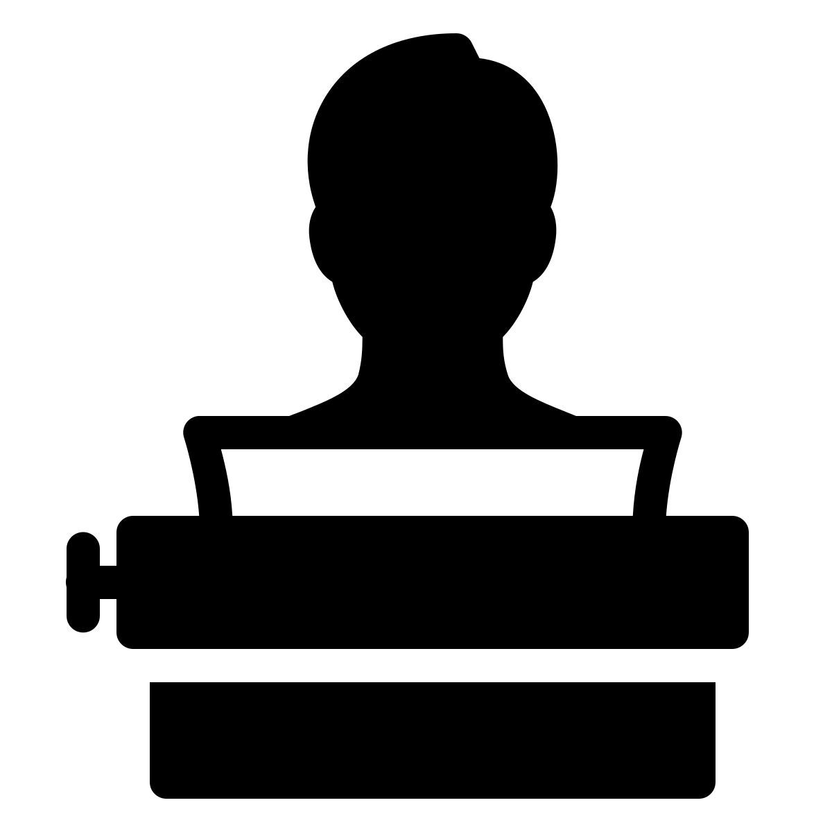 ios 17 filled style user typing using typewriter icon