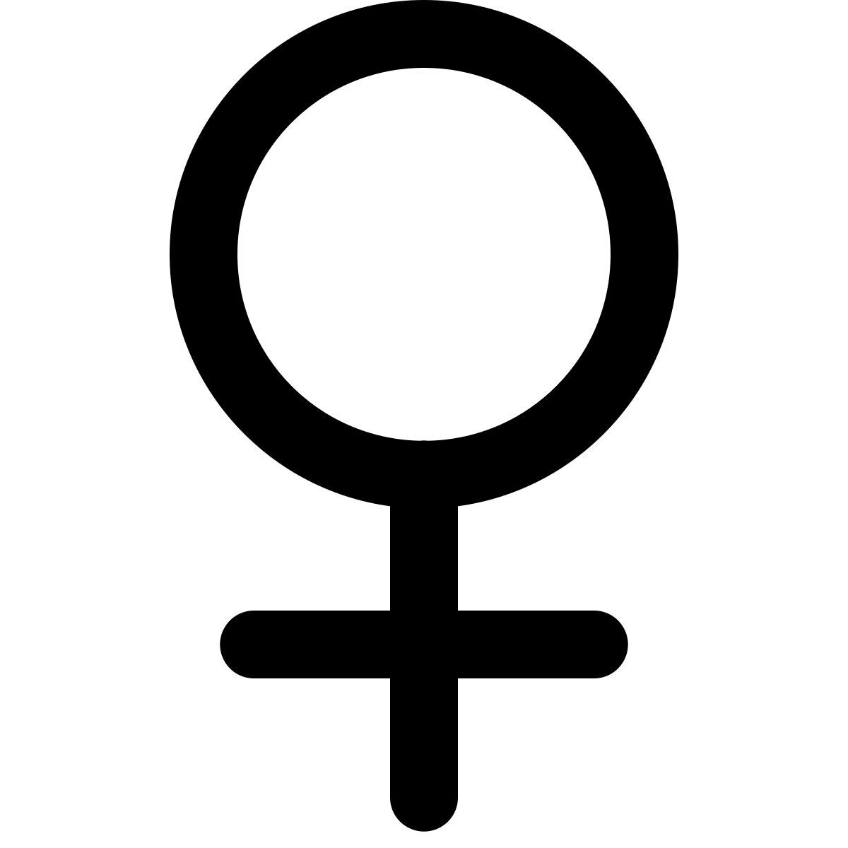 ios 17 filled style símbolo de venus icon