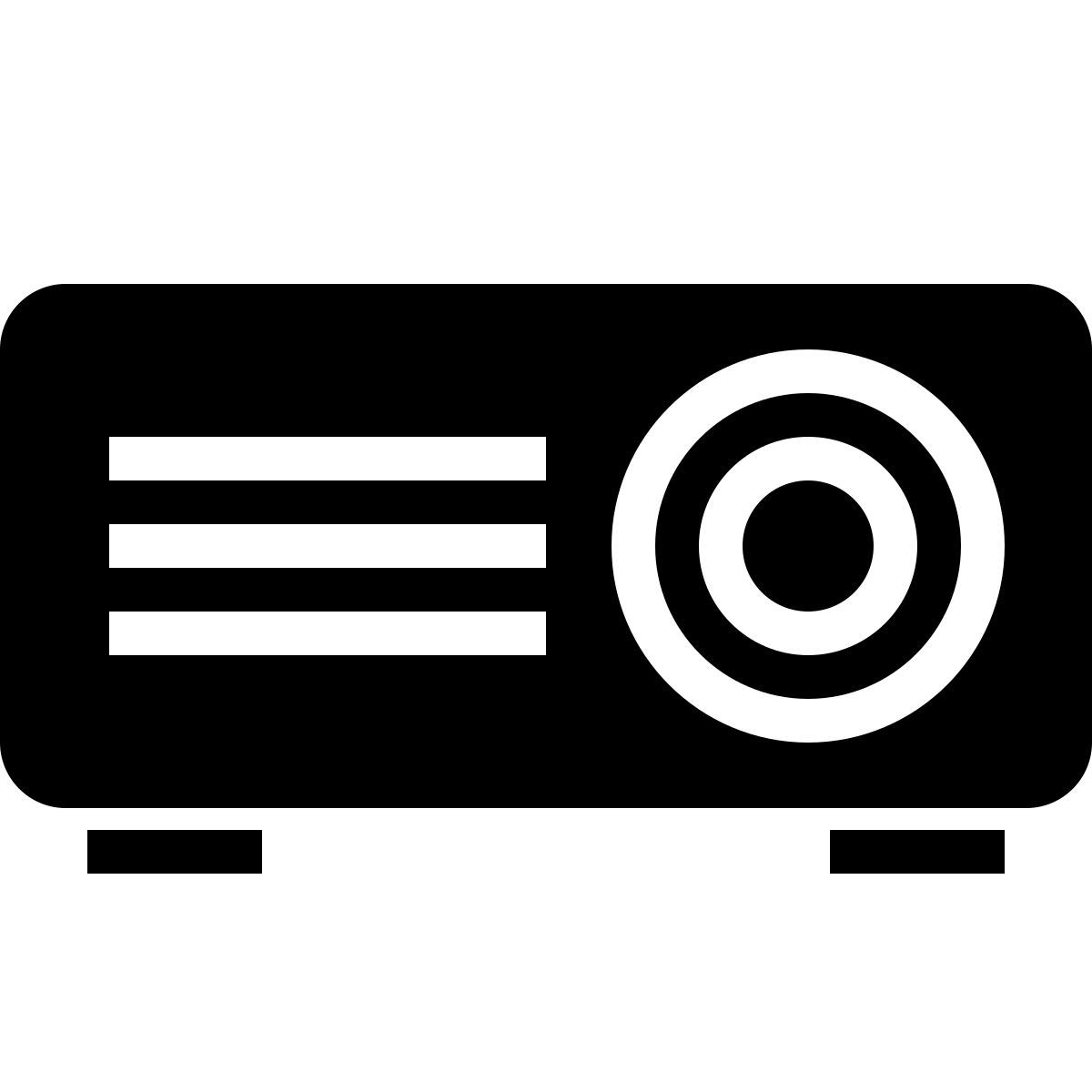 ios 17 filled style video projector icon