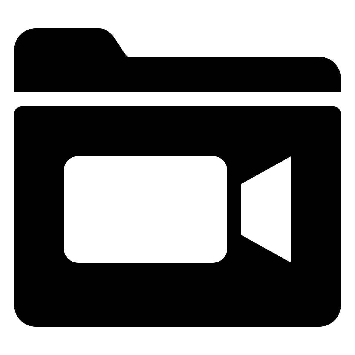 ios 17 filled style 视频文件夹 icon