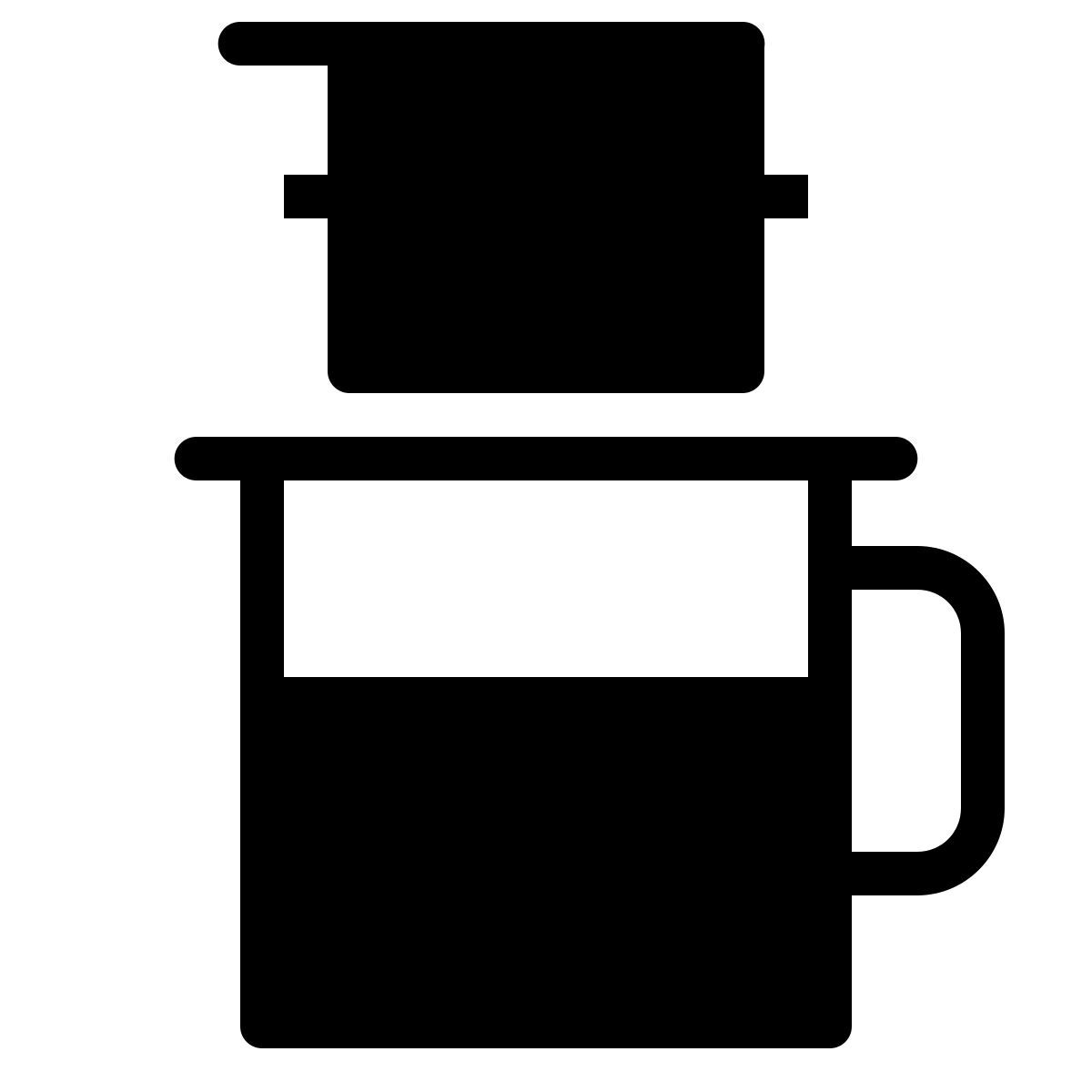 ios 17 filled style café vietnamita icon