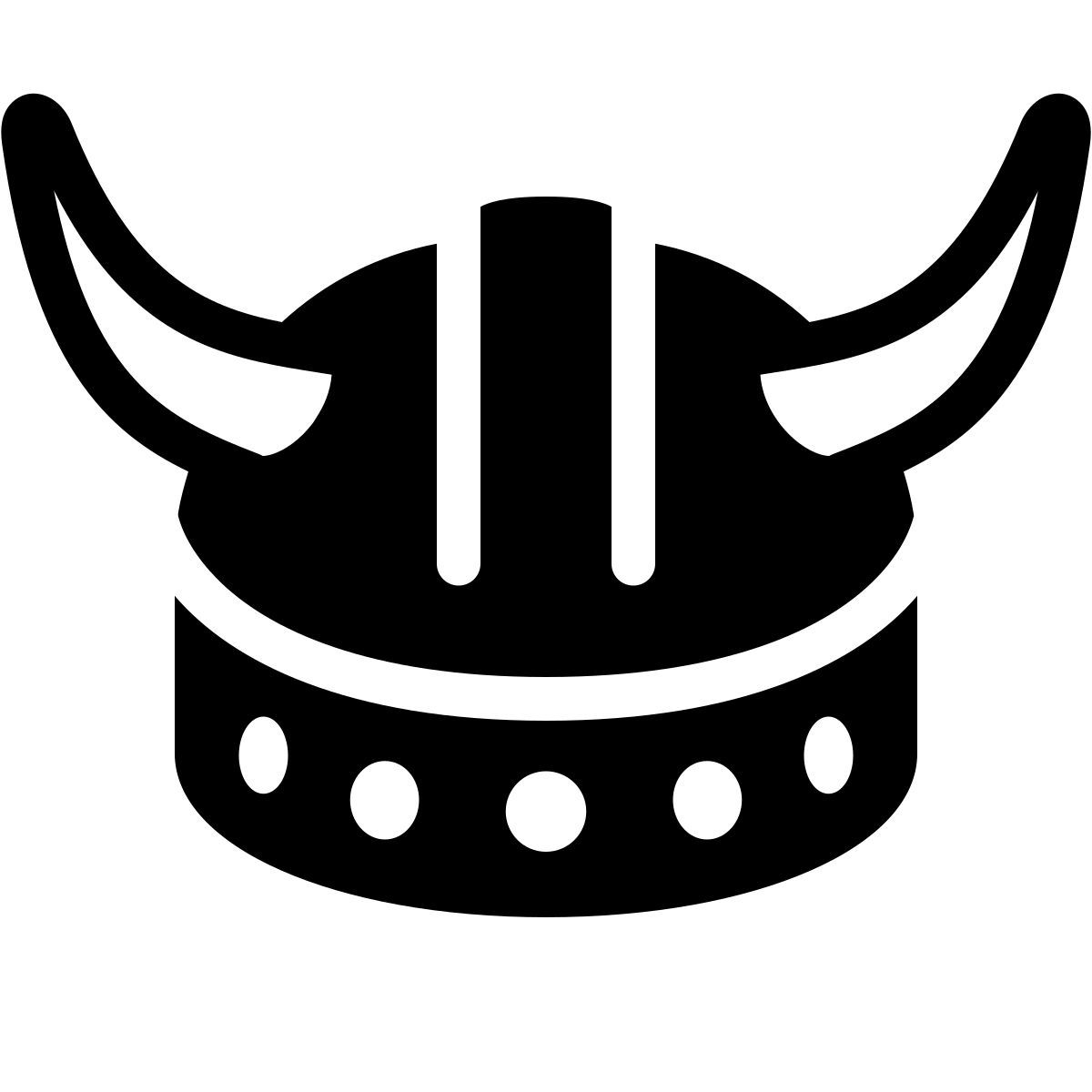 ios 17 filled style casco de vikingo icon