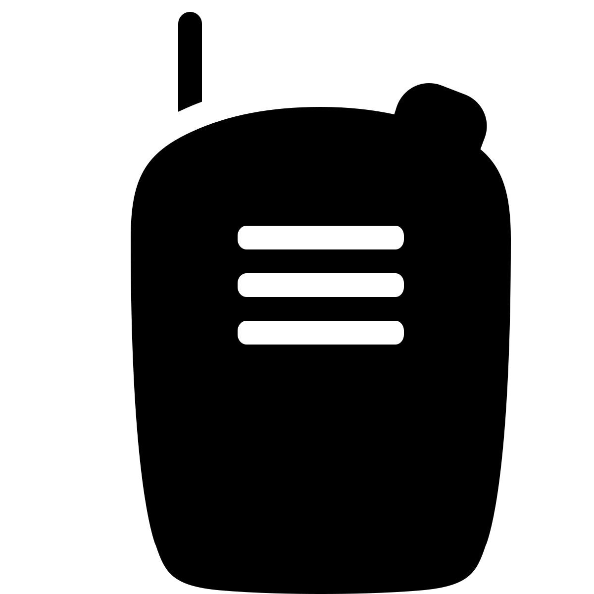ios 17 filled style walkie talkie de radio icon