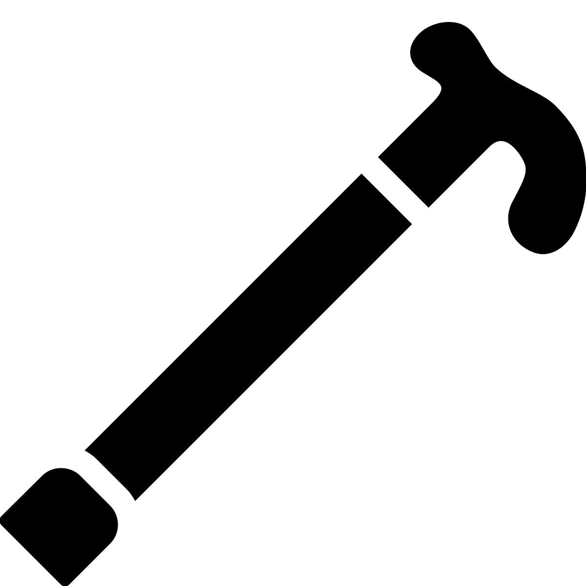 ios 17 filled style bastón icon