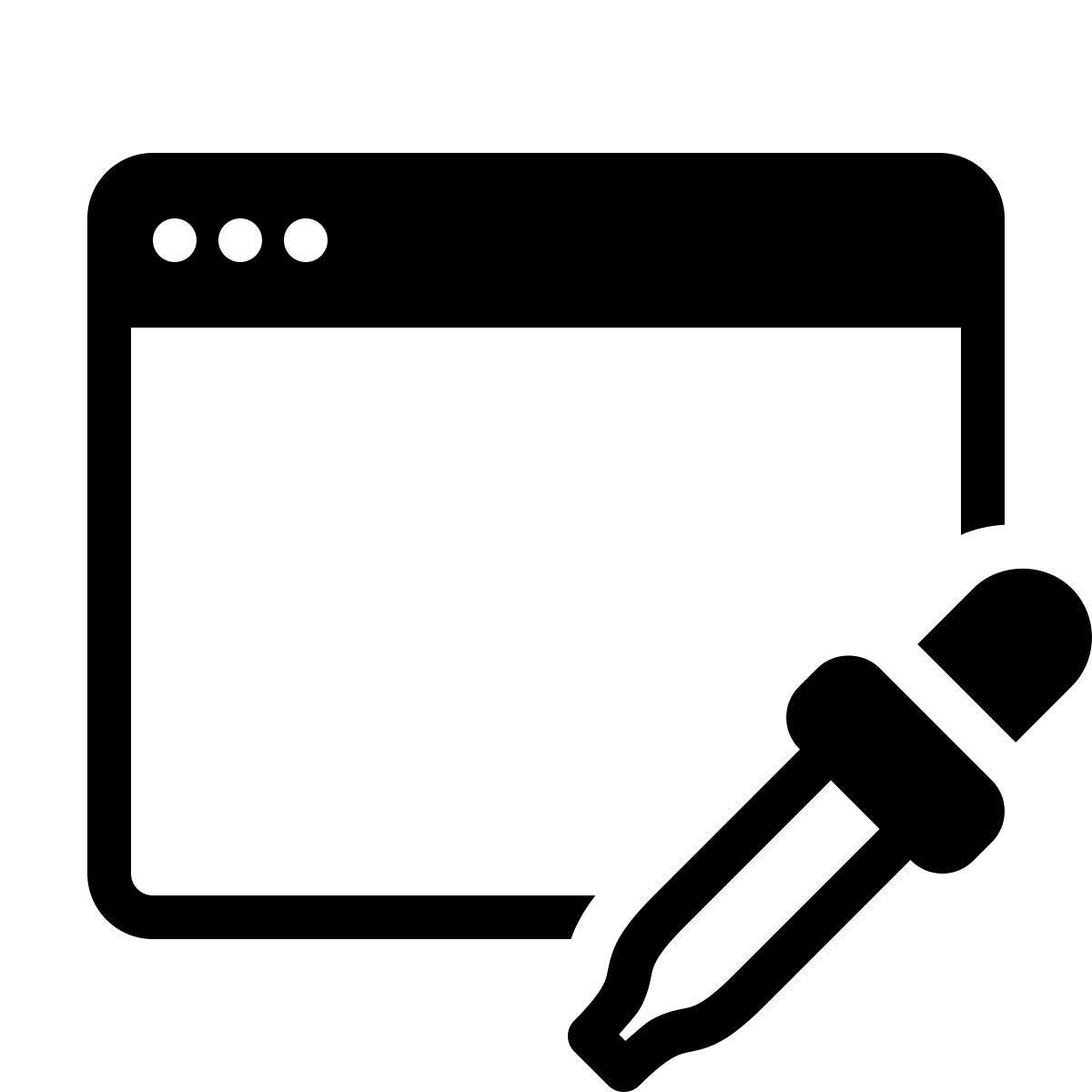 ios 17 filled style window color icon