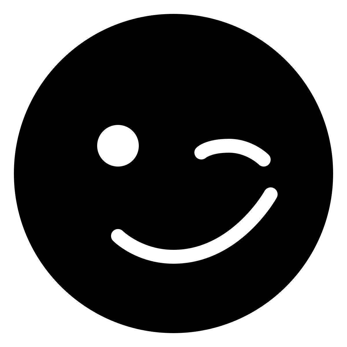 ios 17 filled style winking smiley icon