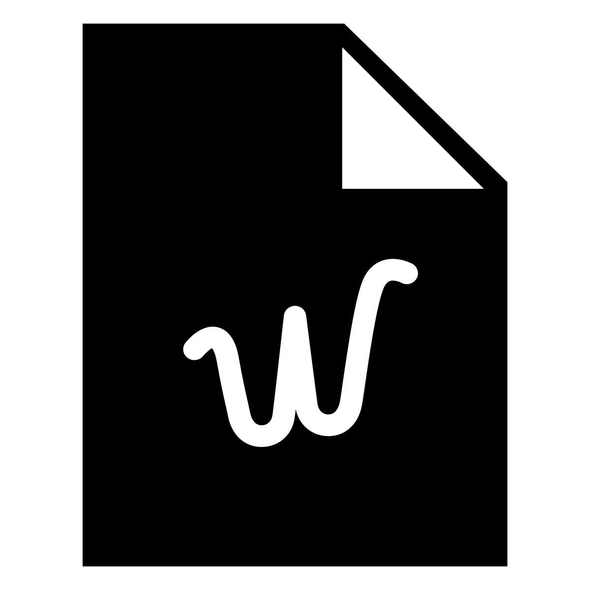 ios 17 filled style word icon