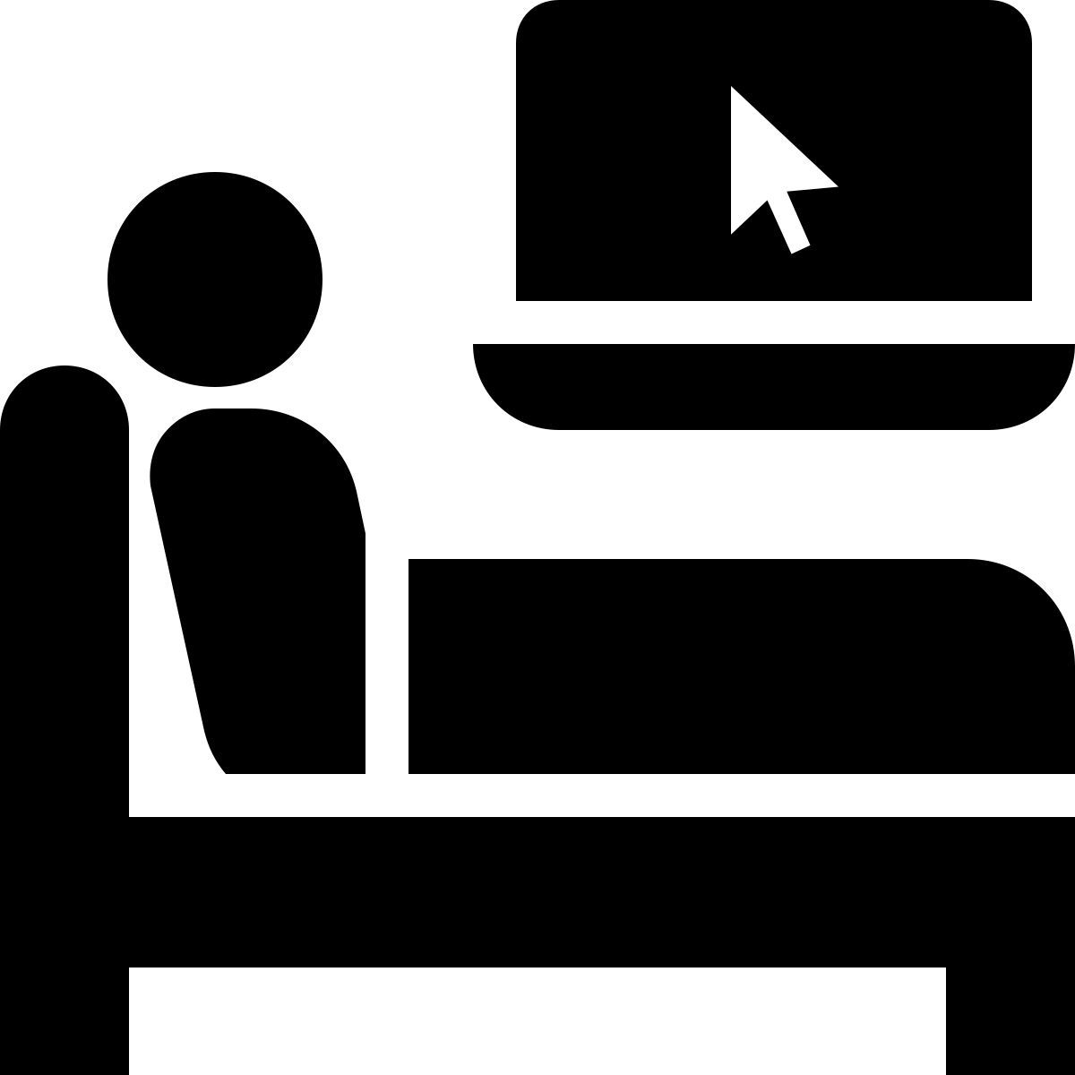 ios 17 filled style travailler au lit icon