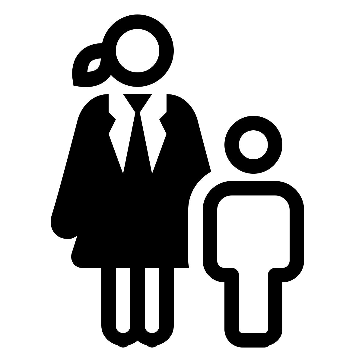 ios 17 filled style 职场妈妈 icon