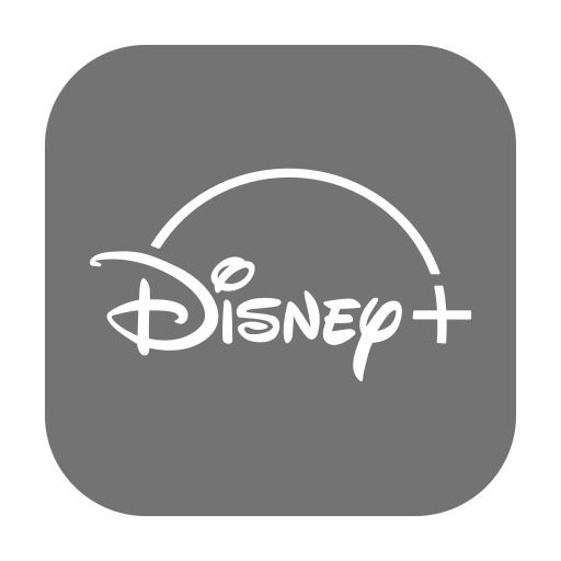 Grey Disney Plus Icon