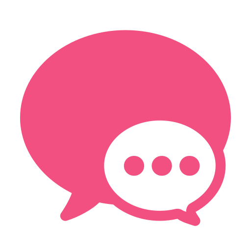 Pink Messages Icon Pink Message Web Icon On Light Grey Background