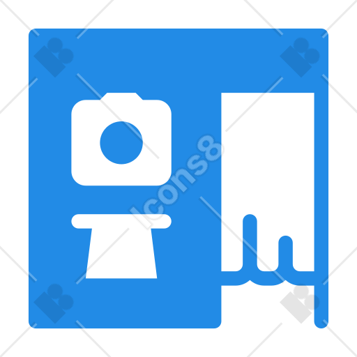 Blue Photo Booth Icon