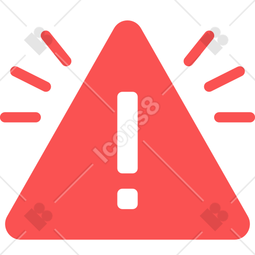 Danger Symbol Red Colour